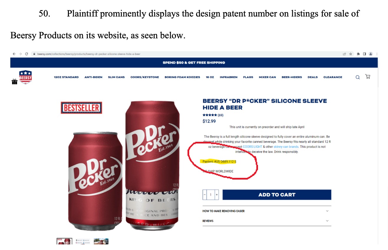 Beersy LLC trademark infringement SRIPLAW